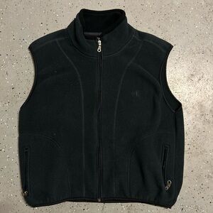 Champion Black Fleece Vest with Zipper